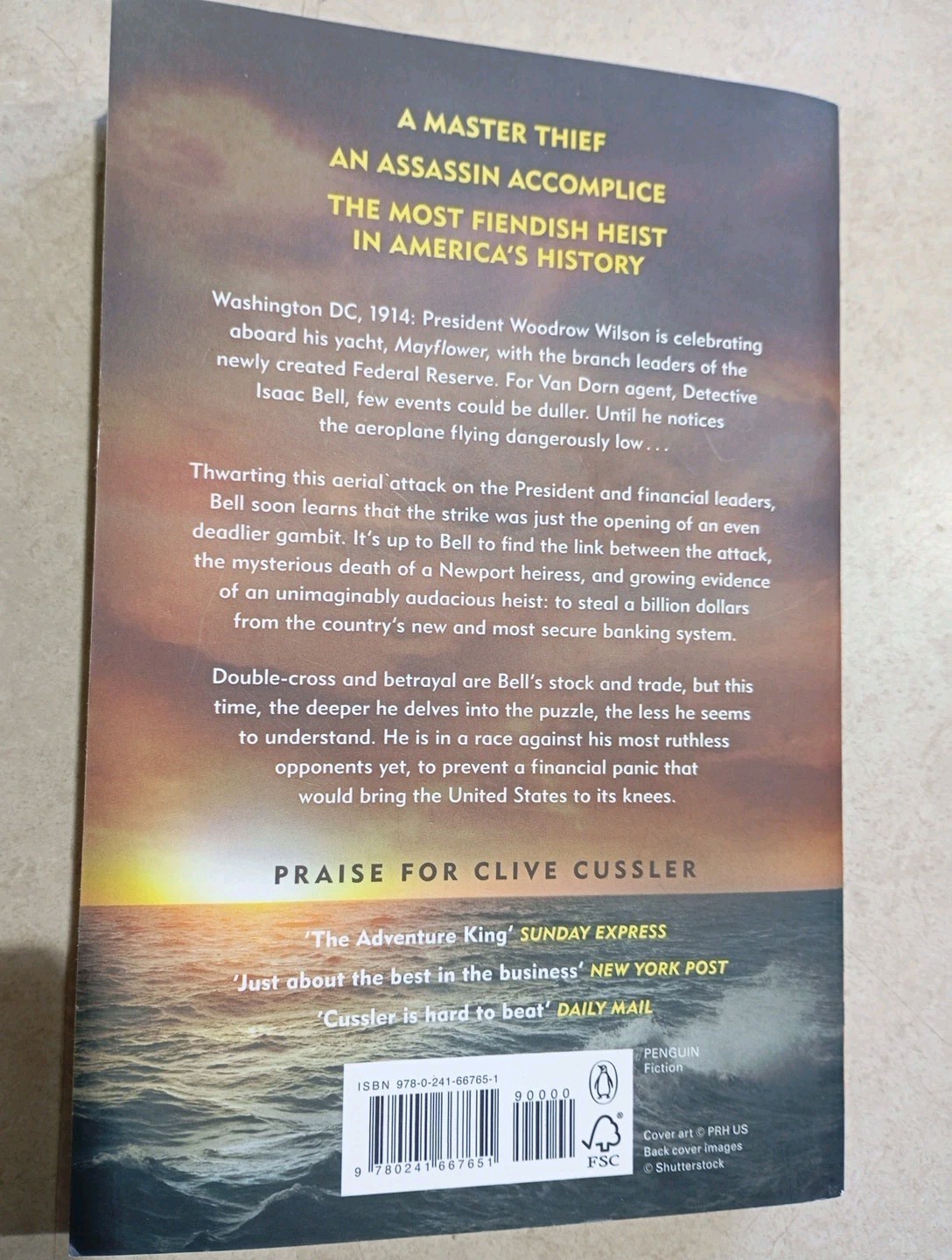 Clive Cussler's The Heist by Jack Du Brul (An Isaac Bell Book) (Large Pb, 2024) - Image 3