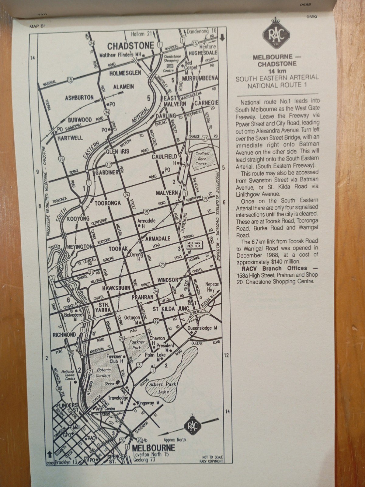 Collectible RACV Travel Strip Map 1988 Melbourne To Sydney Princes Hwy - Image 4