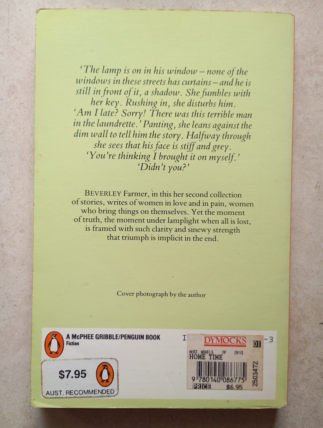 Home Time stories by Beverley Farmer (Paperback, 1985) - Image 3