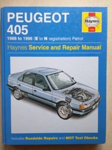 Peugeot 405 Haynes Workshop Manual #1559 1988-1996 Petrol Service Repair Book