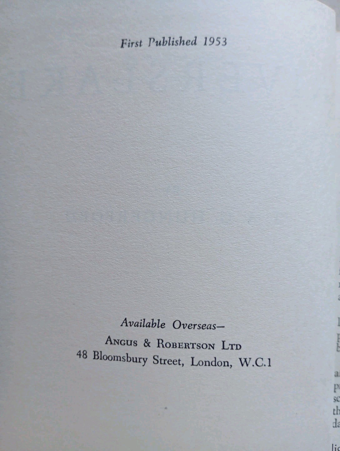 Riverslake by T.A.G. Hungerford (1st Edition Hardcover, 1953) - Image 5