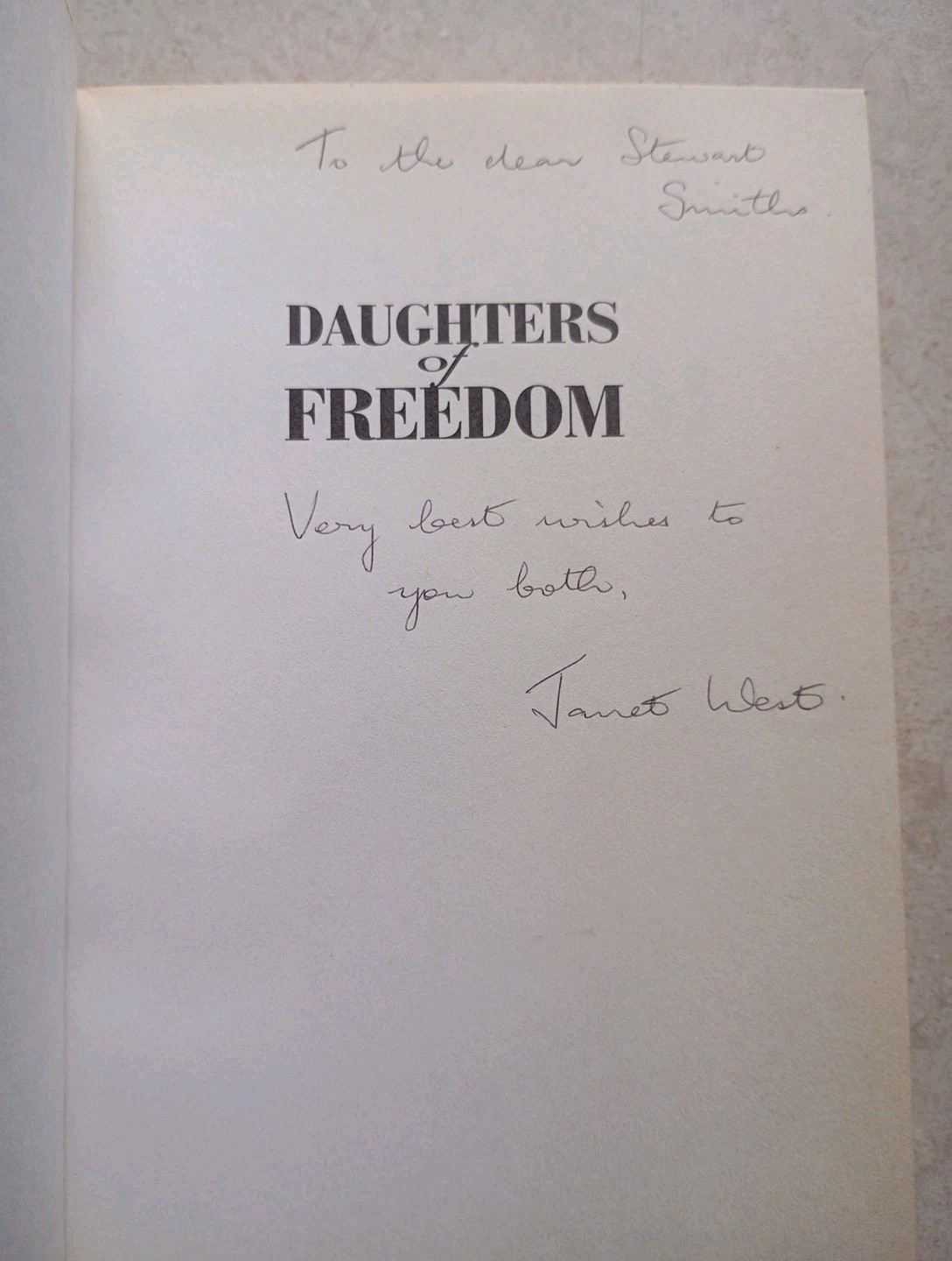 Janet West Daughters Of Freedom By Janet West (1st Edition Paperback 1997) - Image 4