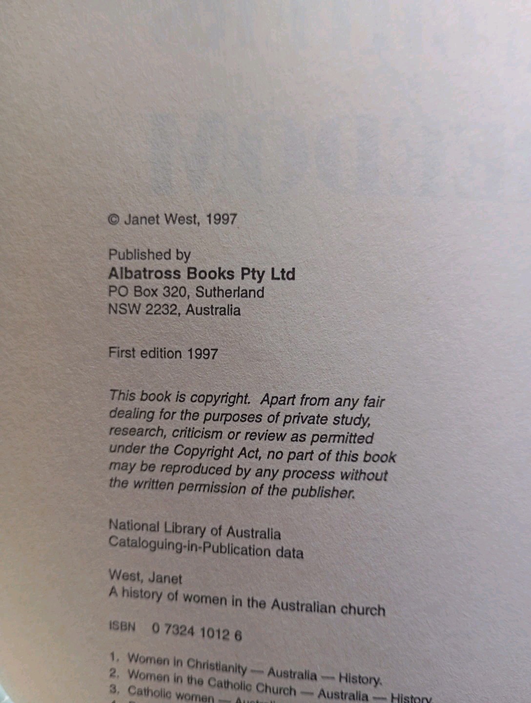 Janet West Daughters Of Freedom By Janet West (1st Edition Paperback 1997) - Image 6
