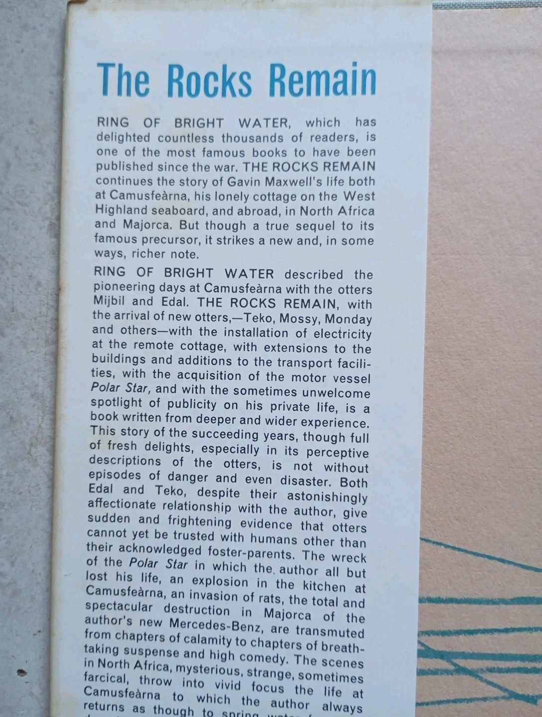 The Rocks Remain by Gavin Maxwell (Hardcover, 1963) - Image 4