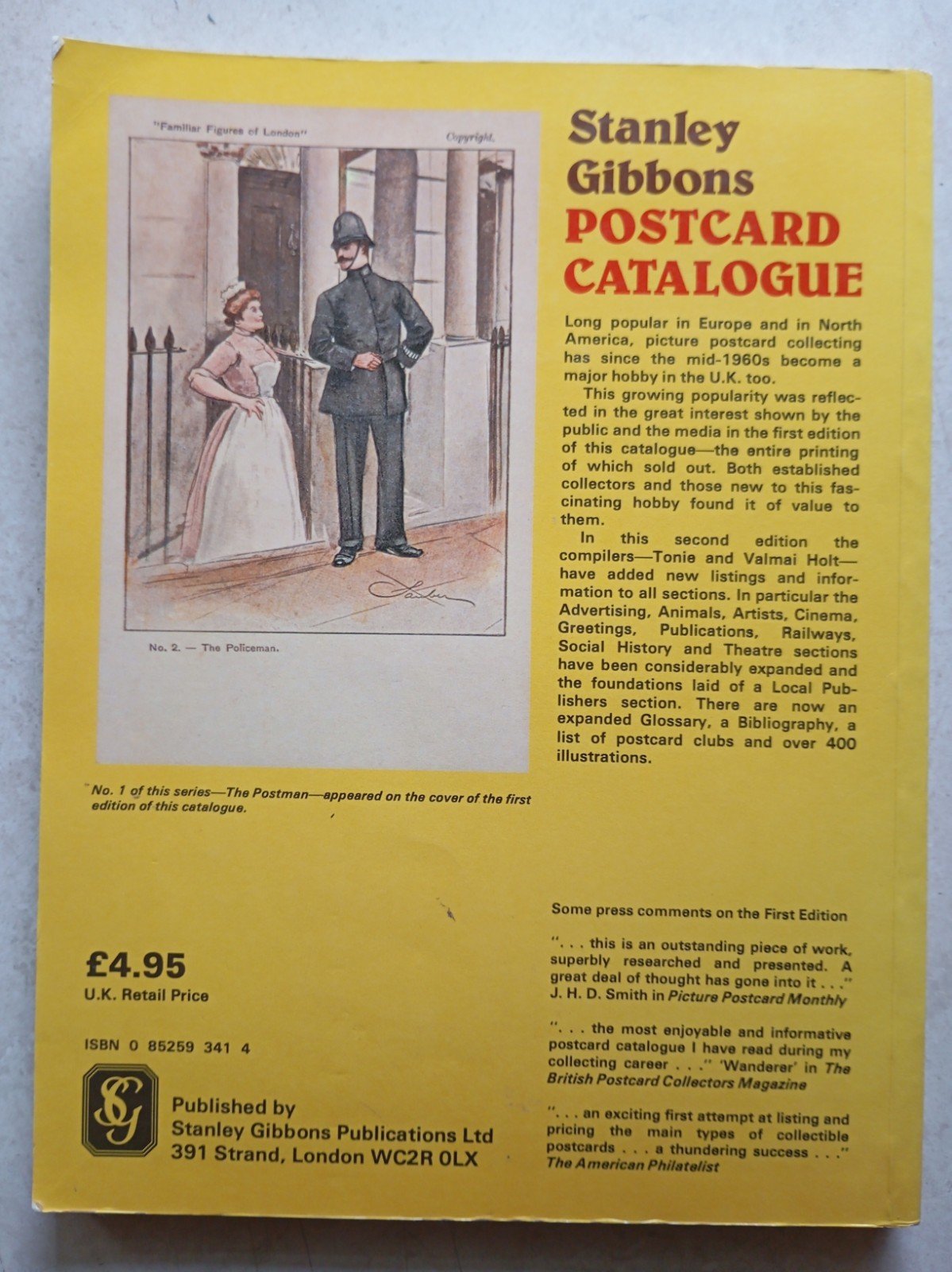 Stanley Gibbons Postcard Catalogue 2nd Edition 1981 - Image 2